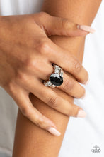 Load image into Gallery viewer, Shine Bright Like A Diamond - Black Ring - Paparazzi Accessories - All That Sparkles XOXO
