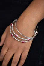 Load image into Gallery viewer, Bangle Belle - Red Bangle Bracelet - Paparazzi Accessories - All That Sparkles XOXO