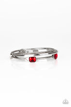 Load image into Gallery viewer, City Slicker Sleek - Red Bangle Bracelet - Paparazzi Accessories - All That Sparkles XOXO