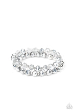 Load image into Gallery viewer, Millennial Grandeur - Silver and Hematite Crystal Bead Stretchy Bracelet  - Paparazzi Accessories - All That Sparkles Xoxo 