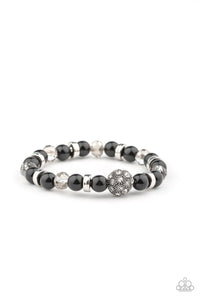 Twinkling Timelessness - Black Bracelet - Paparazzi Accessories - All That Sparkles XOXO