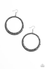 Load image into Gallery viewer, So Demanding - Silver Earrings - Paparazzi Accessories - All That Sparkles XOXO
