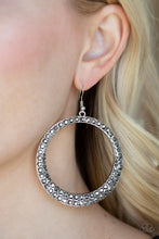 Load image into Gallery viewer, So Demanding - Silver Earrings - Paparazzi Accessories - All That Sparkles XOXO