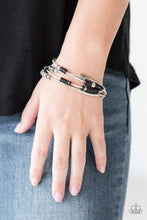 Load image into Gallery viewer, Tribal Spunk - Black Stretchy Bracelet - Paparazzi Accessories - All That Sparkles XOXO