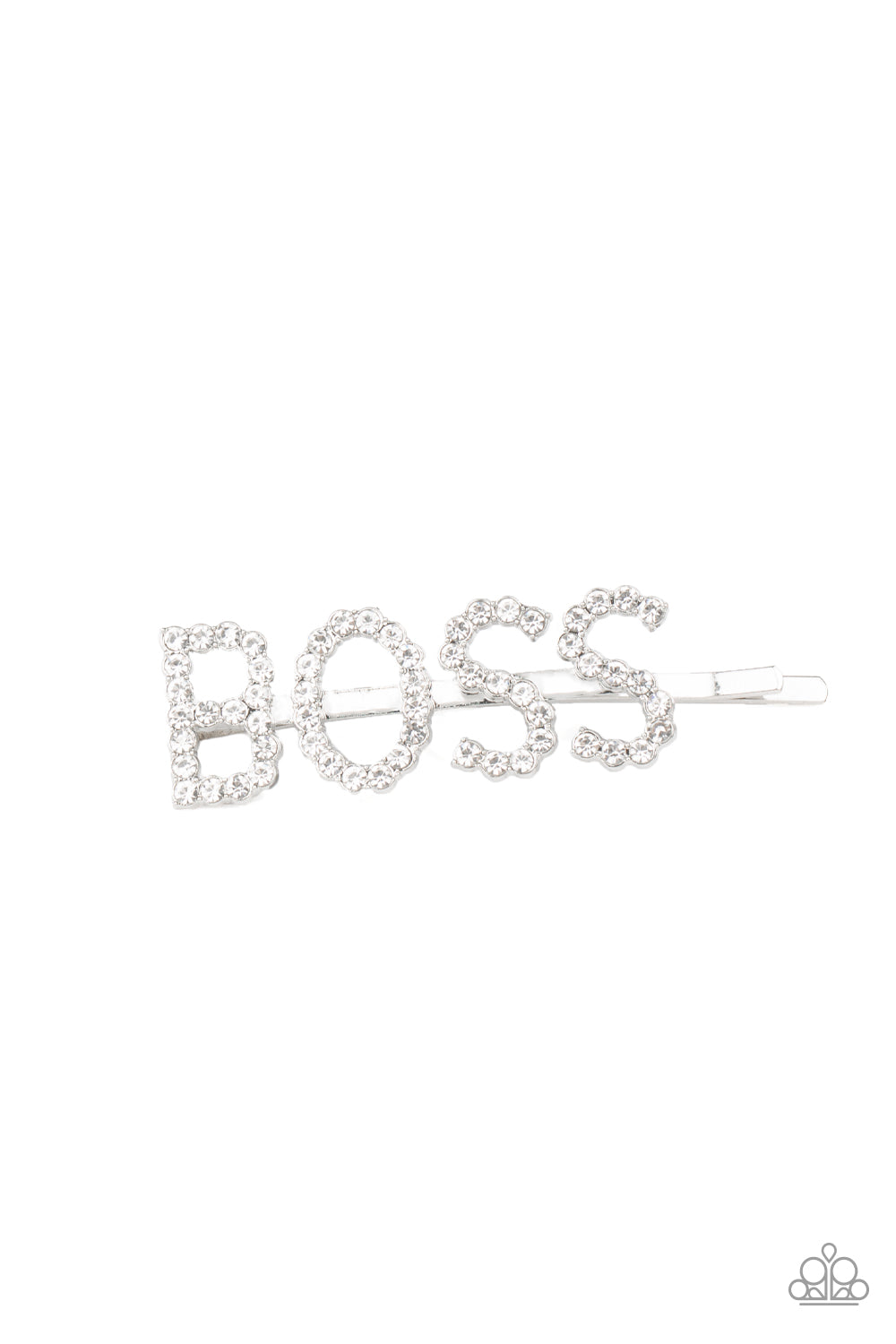 Yas Boss! - White Rhinestone 