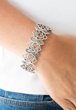 Load image into Gallery viewer, When Yin Met Yang - Silver Filigree Stretchy Bracelet - Paparazzi Accessories - All That Sparkles XOXO