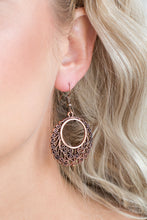 Load image into Gallery viewer, Grapevine Glamorous - Copper Filigree Earrings - Paparazzi Accessories