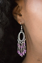 Load image into Gallery viewer, Not The Only Fish In The Sea - Purple Bead Earrings - Paparazzi Accessories