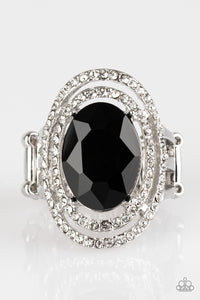 Making History - Black Ring - Paparazzi Accessories - All That Sparkles XOXO