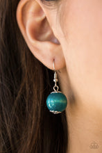 Load image into Gallery viewer, Cozumel Coast - Blue and Brown Wood Bead Necklace - Paparazzi Accessories