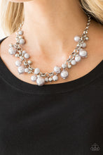 Load image into Gallery viewer, The Upstater - Silver Pearl Bead Necklace - Paparazzi Accessories