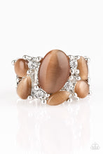 Load image into Gallery viewer, Modern Moonwalk - Brown Moonstone Ring - Paparazzi Accessories - All That Sparkles XOXO