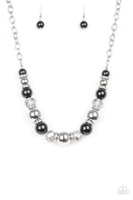 Load image into Gallery viewer, The Camera Never Lies - Black, Silver, and Smoky Crystal Like Bead Necklace - Paparazzi Accessories - All That Sparkles Xoxo 