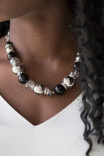Load image into Gallery viewer, The Camera Never Lies - Black, Silver, and Smoky Crystal Like Bead Necklace - Paparazzi Accessories - All That Sparkles Xoxo 