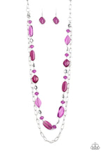 Load image into Gallery viewer, Colorful Couture - Purple Crystal Bead Necklace - Paparazzi Accessories