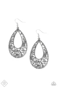 Iridescently Ivy - Silver Earrings - Paparazzi Accessories - All That Sparkles XOXO