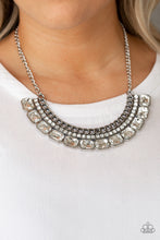 Load image into Gallery viewer, Killer Knockout - White Rhinestone Necklace - Paparazzi Accessories