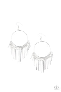 SOL Food - Silver - Earrings - Paparazzi Accessories - All That Sparkles XOXO