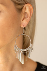 SOL Food - Silver - Earrings - Paparazzi Accessories - All That Sparkles XOXO