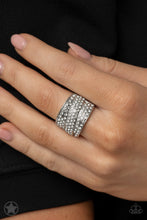 Load image into Gallery viewer, The Millionaires Club - White Rhinestone Ring - Paparazzi Accessories