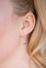Load image into Gallery viewer, Sky Quest - Silver Feather Necklace - Paparazzi Accessories - All That Sparkles XOXO