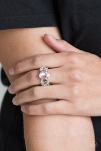 Supreme Bling - Pink Rhinestone Ring - Paparazzi Accessories