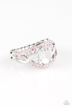 Load image into Gallery viewer, BLING It On! - Pink and White Rhinestone Ring - Paparazzi Accessories