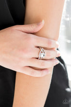 Load image into Gallery viewer, BLING It On! - Pink and White Rhinestone Ring - Paparazzi Accessories