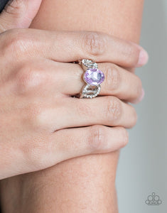 Supreme Bling - Purple Rhinestone Ring - Paparazzi Accessories - All That Sparkles XOXO