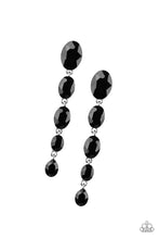 Load image into Gallery viewer, Red Carpet Radiance - Black Gem Drop Earrings - Paparazzi Accessories