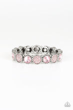 Load image into Gallery viewer, Take A Moment To Reflect - Pink Rhinestone Stretchy Bracelet - Paparazzi Accessories - All That Sparkles XOXO