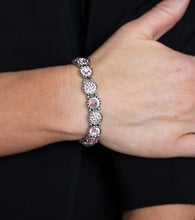 Load image into Gallery viewer, Take A Moment To Reflect - Pink Rhinestone Stretchy Bracelet - Paparazzi Accessories - All That Sparkles XOXO