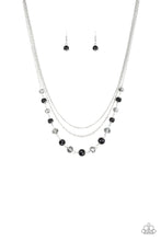 Load image into Gallery viewer, Tour de Demure - Black And Crystal Bead Necklace - Paparazzi Accessories