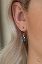 Load image into Gallery viewer, Crystal Chic - Blue and White Rhinestone Tiered Necklace - Paparazzi Accessories