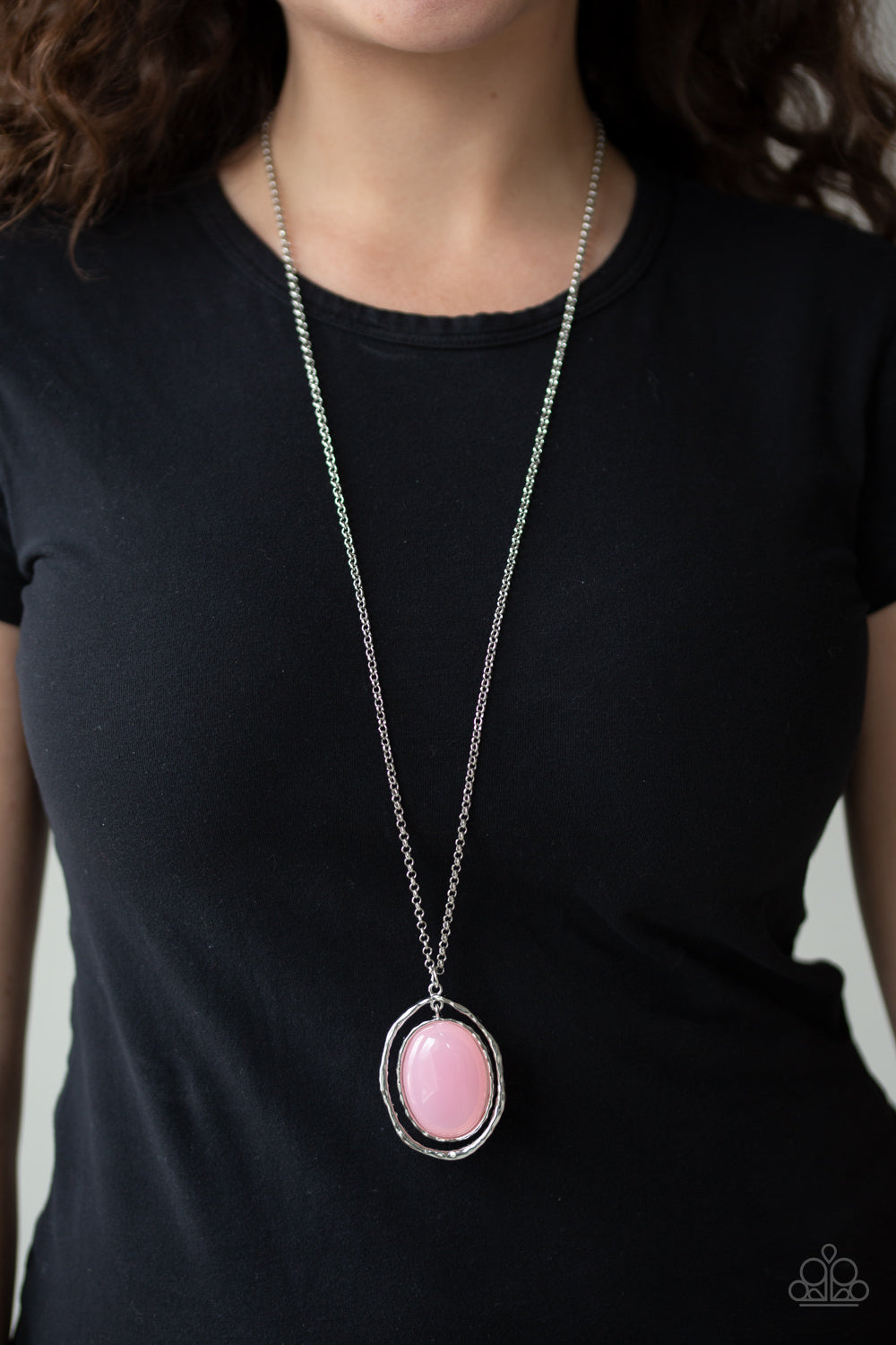 Harbor Harmony - Pink Bead Long Necklace - Paparazzi Accessories - All That Sparkles XOXO