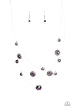 Load image into Gallery viewer, SHEER Thing! - Purple Rhinestone Wire Necklace - Paparazzi Accessories - All That Sparkles Xoxo 