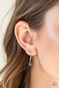 Making Millions - Silver Rhinestone Teardrop Necklace - Paparazzi Accessories - All That Sparkles Xoxo 