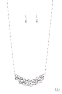 Special Treatment - White Rhinestone Necklace - Paparazzi Accessories - All That Sparkles Xoxo 
