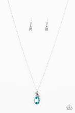 Load image into Gallery viewer, Diamonds For Days - Blue Rhinestone Necklace - Paparazzi Accessories
