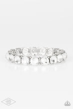 Load image into Gallery viewer, Sugar-Coated Sparkle - White Rhinestone Stretchy Bracelet - Paparazzi Accessories