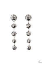 Load image into Gallery viewer, Drippin In Starlight - Silver Hematite Stone Earrings - Paparazzi Accessories - All That Sparkles XOXO