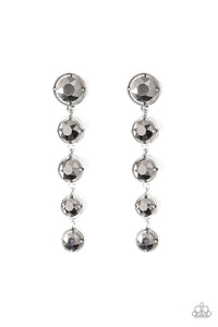 Drippin In Starlight - Silver Hematite Stone Earrings - Paparazzi Accessories - All That Sparkles XOXO