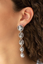 Load image into Gallery viewer, Drippin In Starlight - Silver Hematite Stone Earrings - Paparazzi Accessories - All That Sparkles XOXO
