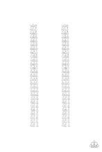 Load image into Gallery viewer, Stellar Starlight - White Rhinestone Earrings - Paparazzi Accessories