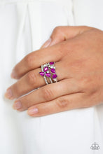 Load image into Gallery viewer, Blink Back TIERS - Pink Ring - Paparazzi Accessories - All That Sparkles XOXO