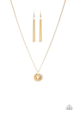 Load image into Gallery viewer, Palm Tree Paradise - Gold Palm Tree &quot;Beach Days &quot; Necklace - Paparazzi Accessories - All That Sparkles Xoxo 
