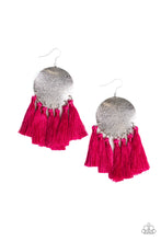 Load image into Gallery viewer, Tassel Tribute - Pink Tassel Earrings - Paparazzi Accessories - All That Sparkles XOXO