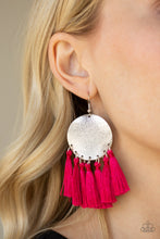 Load image into Gallery viewer, Tassel Tribute - Pink Tassel Earrings - Paparazzi Accessories - All That Sparkles XOXO