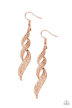 Load image into Gallery viewer, On Fire - Copper Earrings - Paparazzi Accessories 