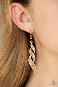 On Fire - Copper Earrings - Paparazzi Accessories
